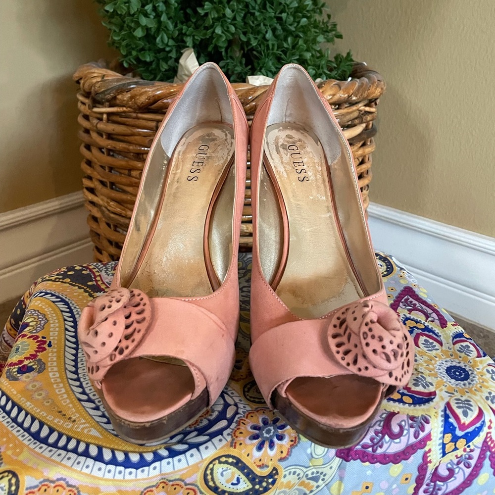 Guess pink stilettos